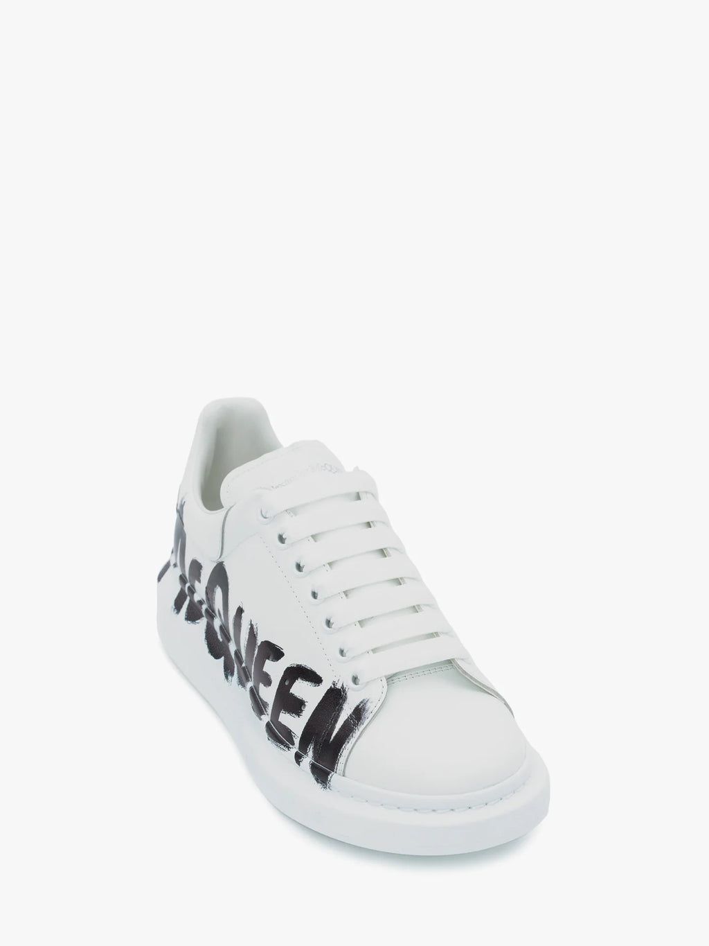 Sneaker Oversize McQueen Graffiti in Bianco/nero