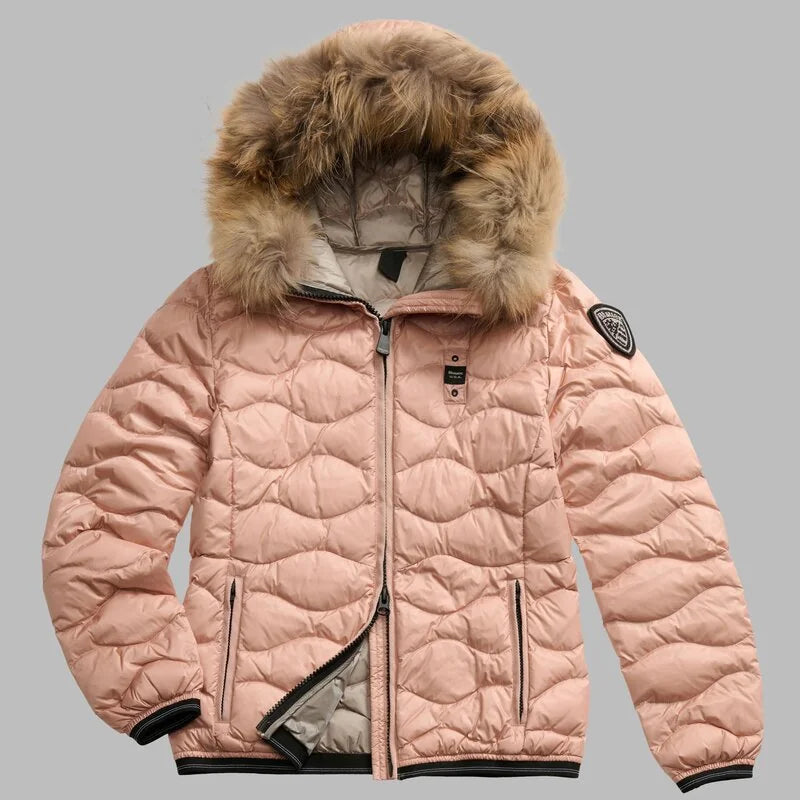 PIUMINO BLAUER CON BORDO IN PELLICCIA ALDIE