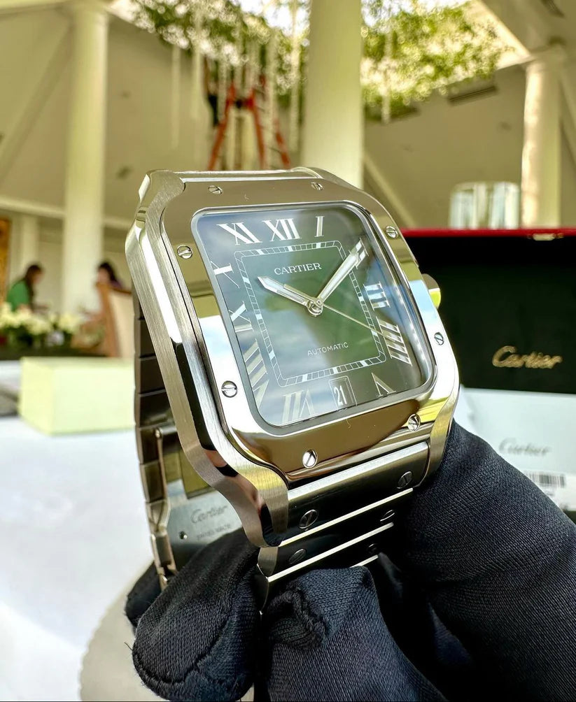 Orologio Cartier Santos Green Dial