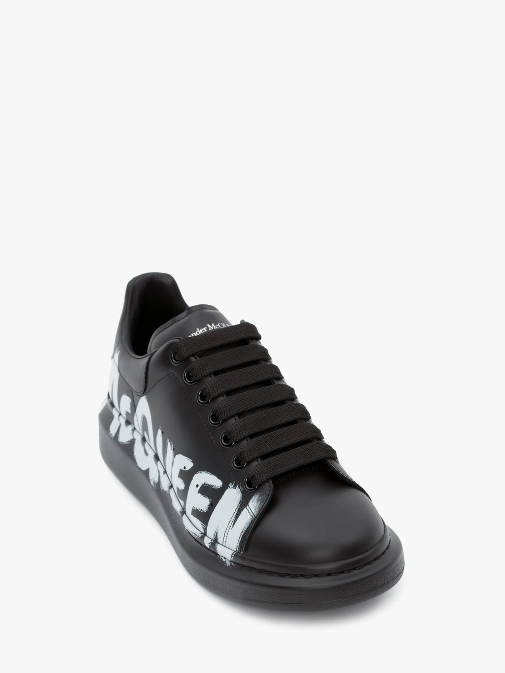 Sneaker Oversize McQueen Graffiti in Bianco/nero