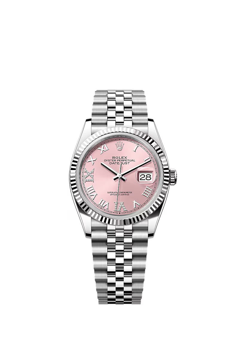 Rolex Lady Datejust 36  Oyster, 36 mm, acciaio Oystersteel e oro bianco
