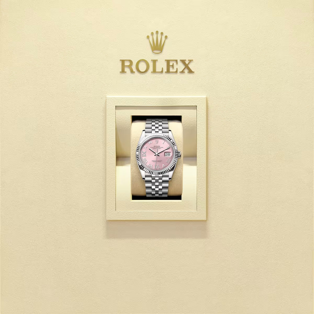 Rolex Lady Datejust 36  Oyster, 36 mm, acciaio Oystersteel e oro bianco