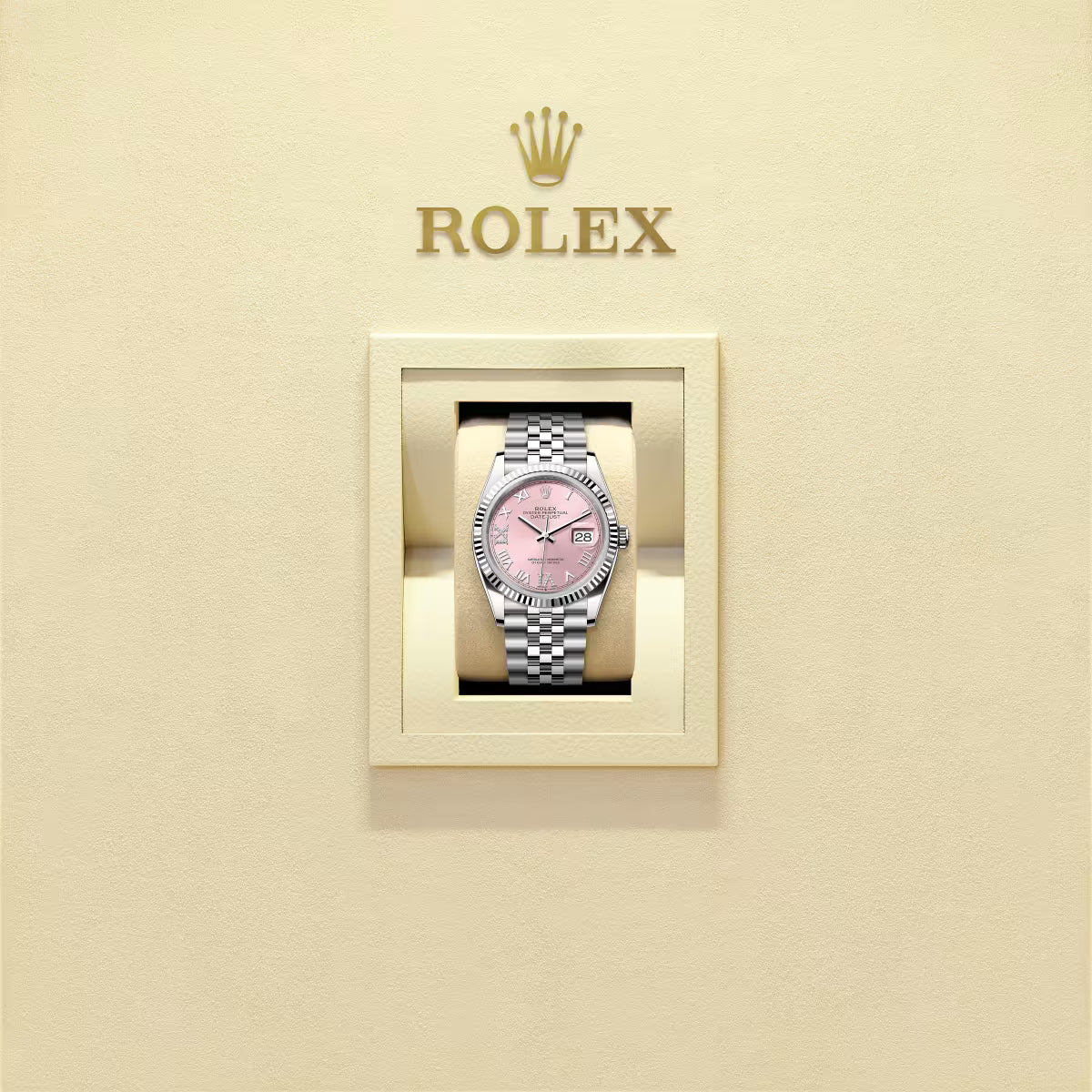 Rolex Lady Datejust 36  Oyster, 36 mm, acciaio Oystersteel e oro bianco