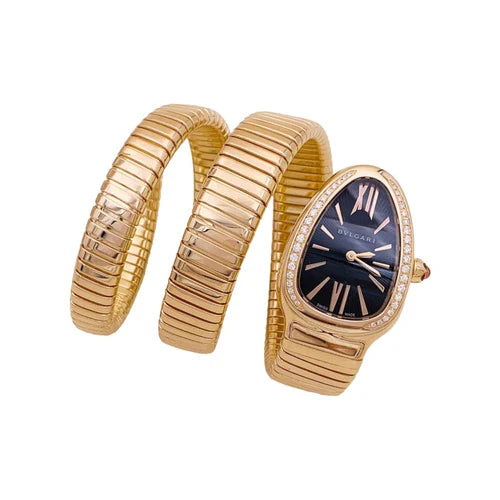 Orologio Bulgari, "Serpenti Tubogas", oro rosa, diamanti.